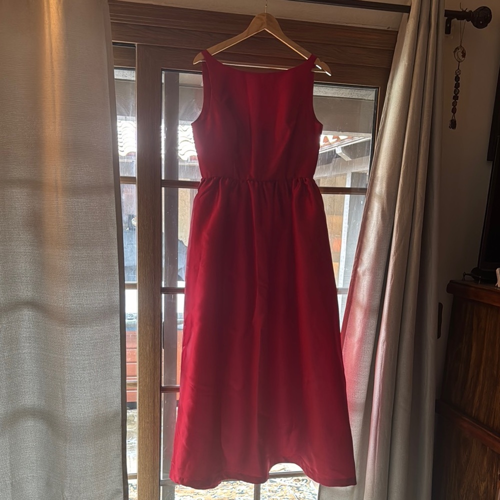 Red Sleeveless Dress